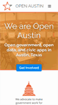 Mobile Screenshot of open-austin.org